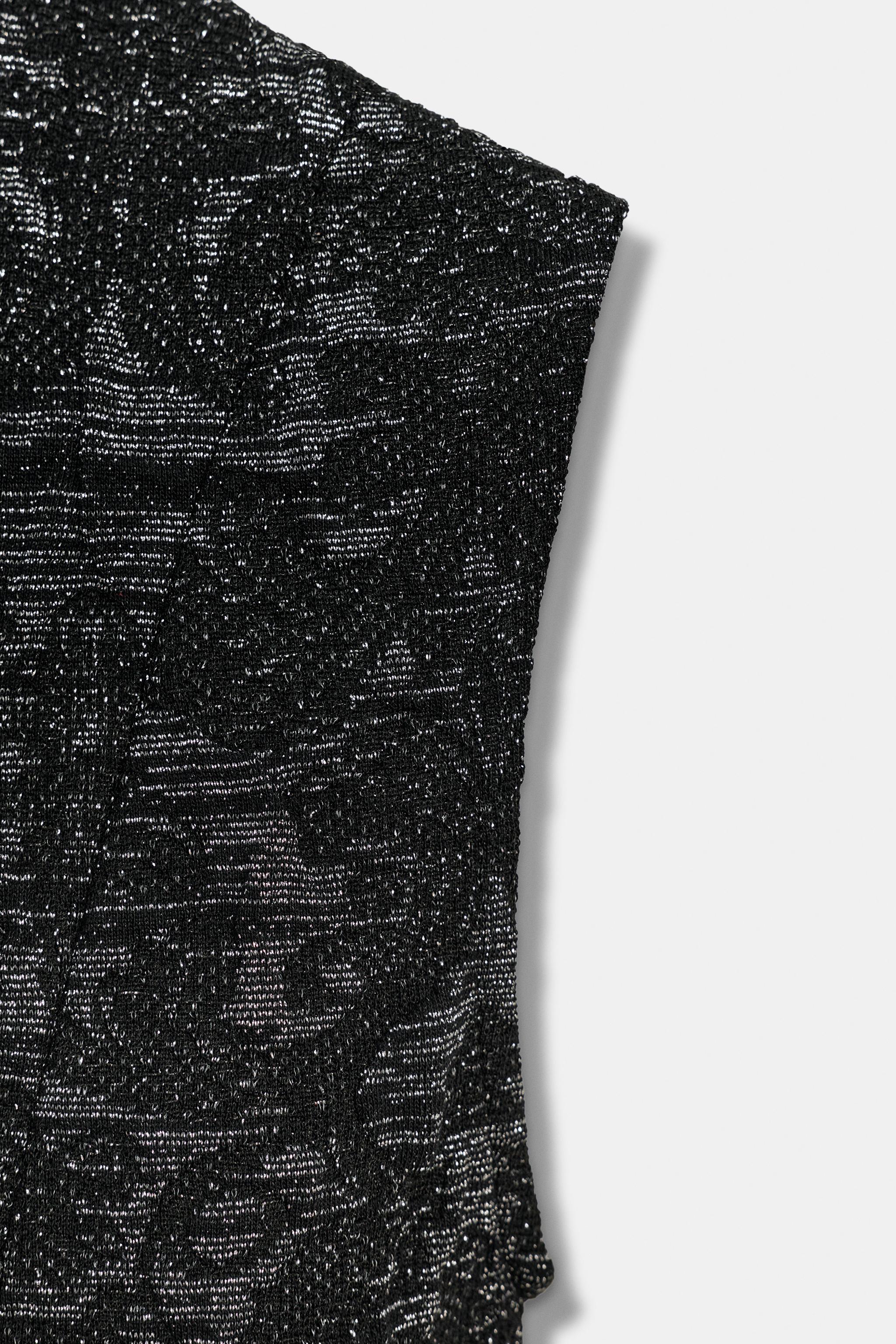 METALLIC THREAD JACQUARD DRESS